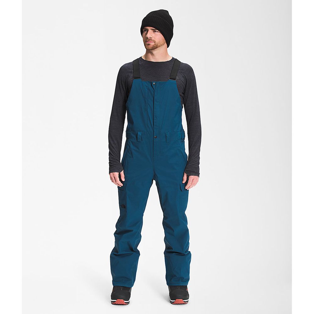 The North Face Ski Pants Mens Australia - The North Face Freedom Bib Blue (DEX-207563)